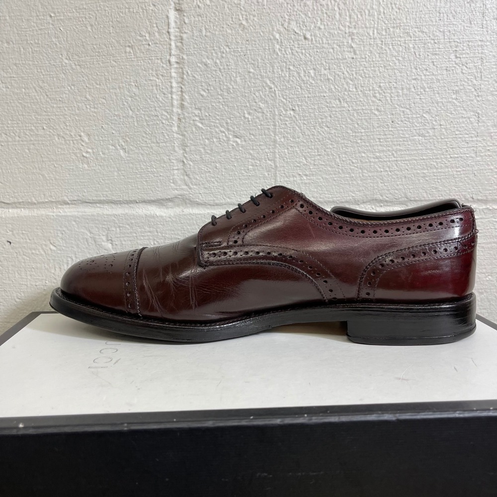 Allen Edmonds Lexington 5171 Brown Leather Cap Toe Oxford Dress Shoes Men's 10 D - Picture 5 of 12